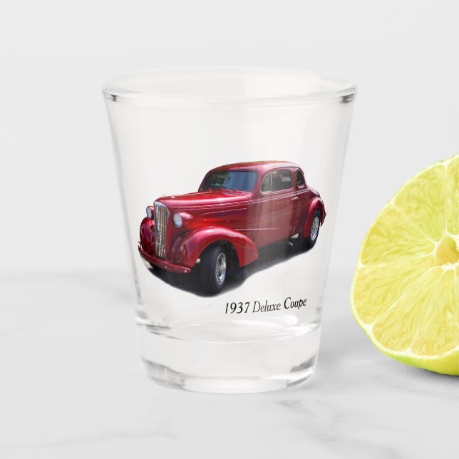 1937 Deluxe Coupe shot glass (Front)