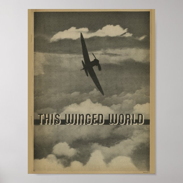1938 Aviation Magazine Airplane Art Print (Front)
