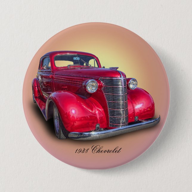 1938 CHEVROLET 3 INCH ROUND BUTTON (Front)