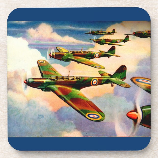 1939 British Fairey Junior Medium Bomber Coaster (Front)