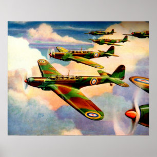 1939 British Fairey Junior Medium Bomber Poster