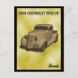 1939 CHEVROLET PICKUP POSTCARD