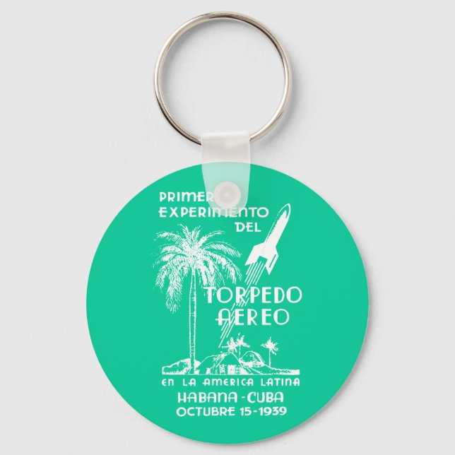 1939 Cuban Rocket Mail Keychain (Front)