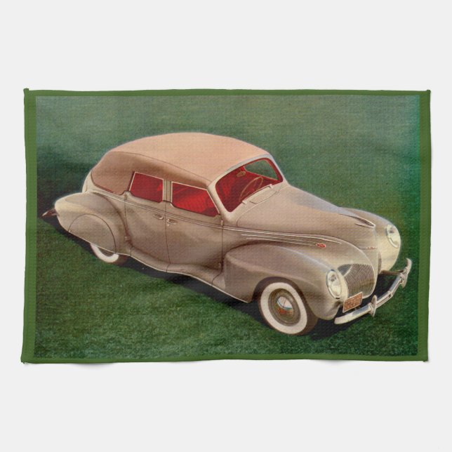 1939 Lincoln Zephyr Kitchen Towel (Horizontal)