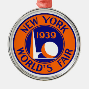 1939 New York World's Fair Metal Ornament