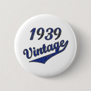 1939 Vintage 2 Inch Round Button