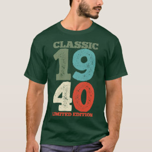 1940 Birthday Retro Vintage T-Shirt