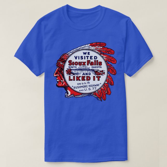 1940 Sioux Falls South Dakota T-Shirt (Design Front)
