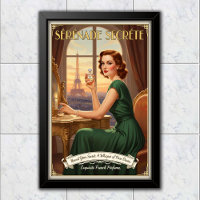 1940 Vintage Sérénade Secrète Perfume Advertising