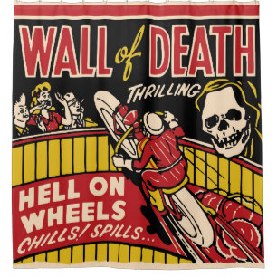 1940s-50s Wall Of Death Motorcycle Stunt