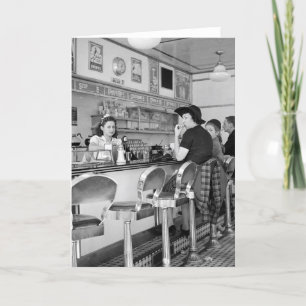 1940s Burger Joint Card