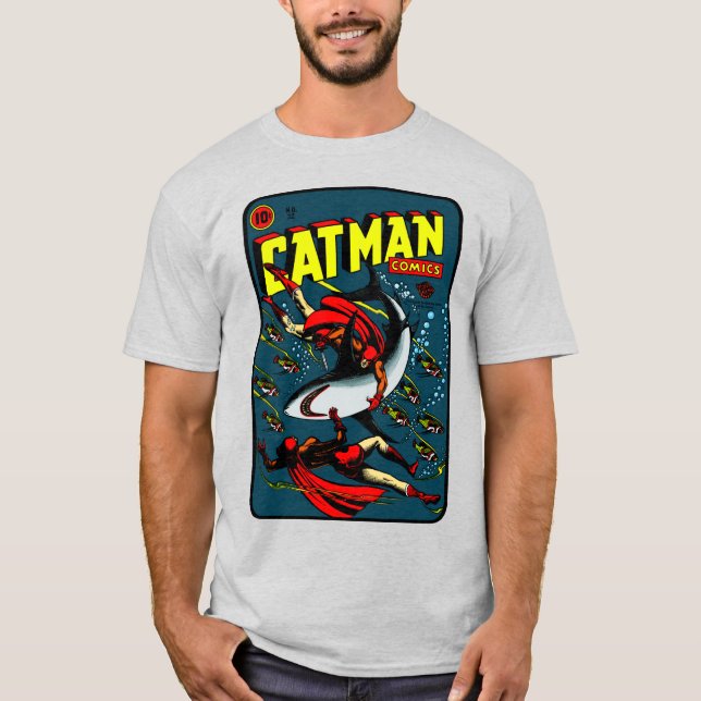 1940's CatMan Comics T-Shirt (Front)