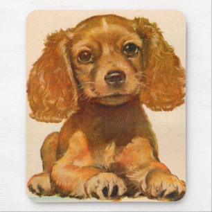 1940s cocker spaniel puppy - The Cutest in History Mouse Pad
