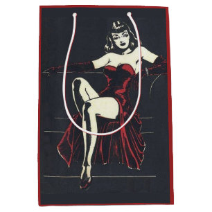 1940s femme fatale medium gift bag