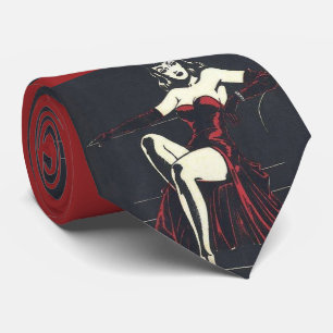 1940s femme fatale tie
