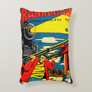 1940's Frankenstein Funny Comic Pillow