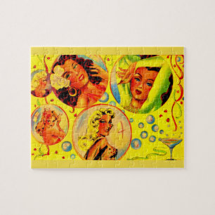 1940s glamour girls jigsaw puzzle