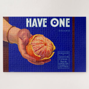 1940s Have One orange crate label Jigsaw Puzzle