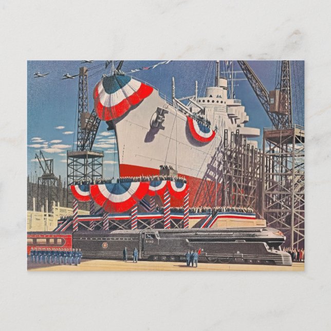 1940's Pennsylvania RR Postcard (Front)