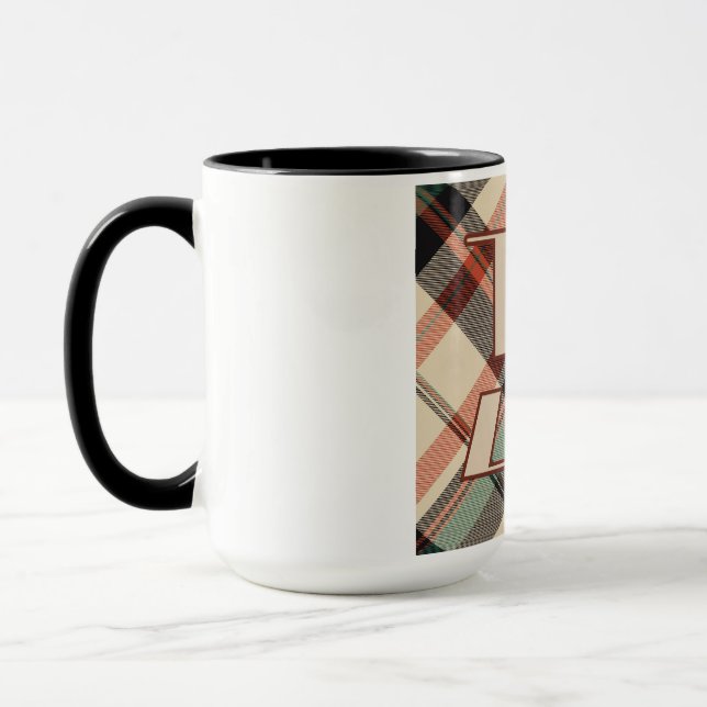 1940s Plaid Combo Mug (Left)