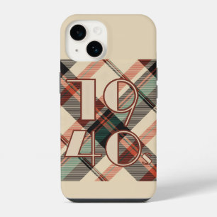 1940s Plaid iPhone 14 Case
