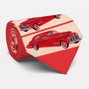 1940s Pontiac Torpedo print Tie