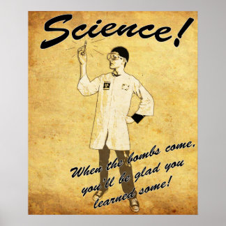 1940s Retro Science Poster
