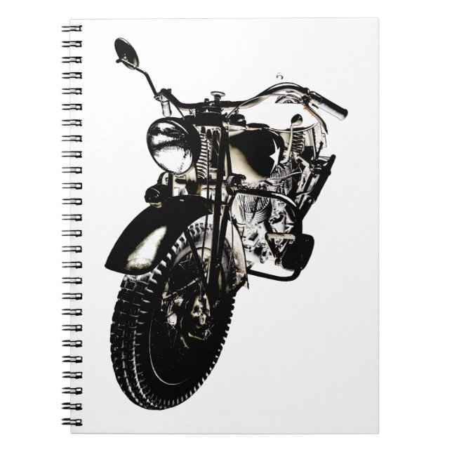 1940s vintage motorcycle notebook (Front)