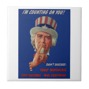 1940s warning from Uncle Sam Tile