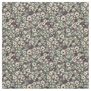 1940s Wartime Floral Sprig Vintage Pattern Fabric