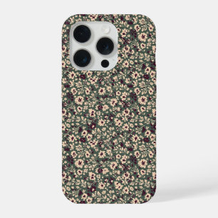 1940s Wartime Floral Sprig Vintage Pattern(L) iPhone 15 Pro Case