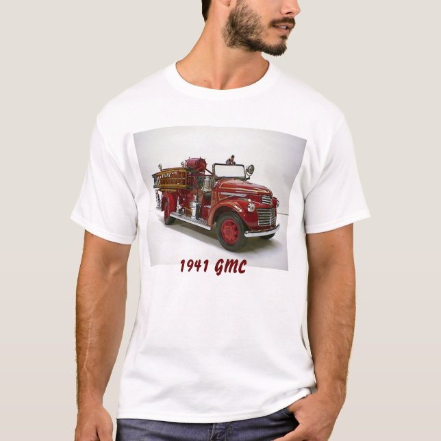 1941 GMC Fire Engine Pumper T-Shirt (Front)