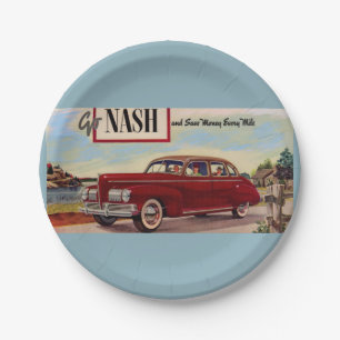 1941 Nash automobile ad Paper Plate