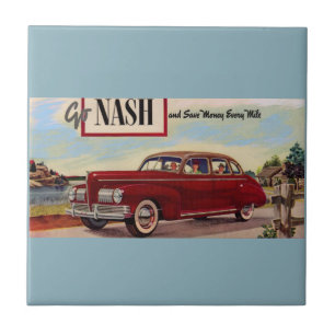1941 Nash automobile ad Tile