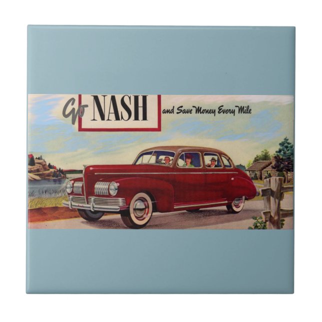1941 Nash automobile ad Tile (Front)