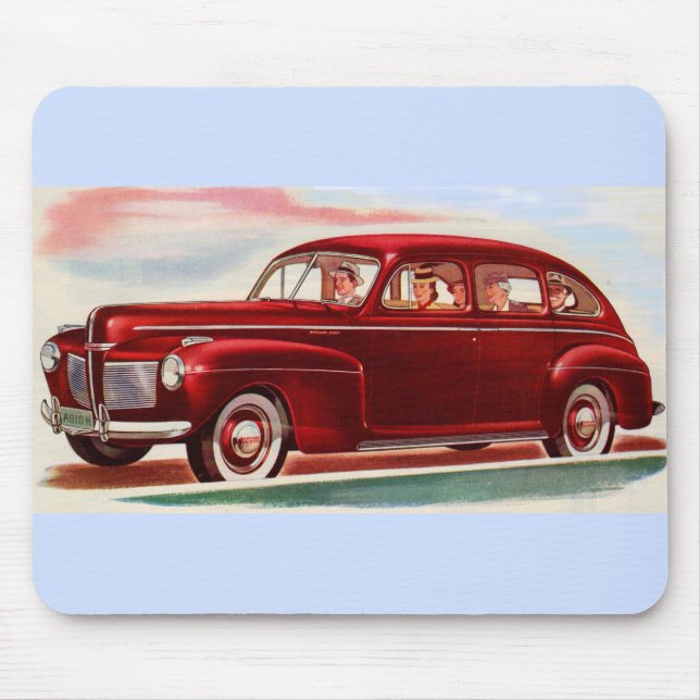 1941 red Mercury 8 Mouse Pad (Front)