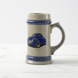 1941 Willys Blue Car Beer Stein