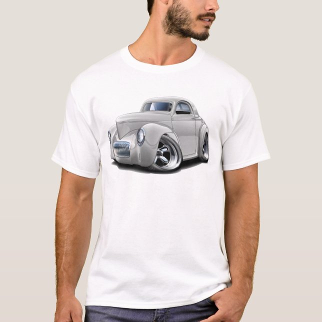 1941 Willys White Car T-Shirt (Front)