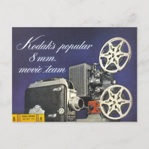 1942 Movie Camera and Projector Postcard