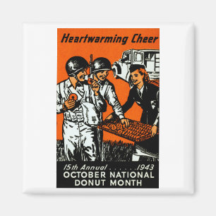 1943 Doughnut Poster Magnet