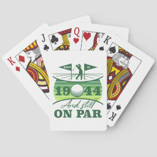 1944 80th Birthday Golf Humour Playing Cards