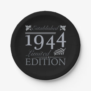 1944 Limited Edition 80 Years Old Paper Plate