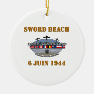 1944 Sword Beach Ceramic Ornament
