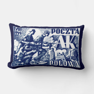 1944 Warsaw Uprising Lumbar Pillow