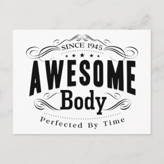 1945 Birthday Awesome Body Postcard