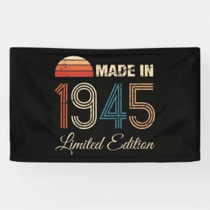 1945 Vintage 80th Birthday Banner