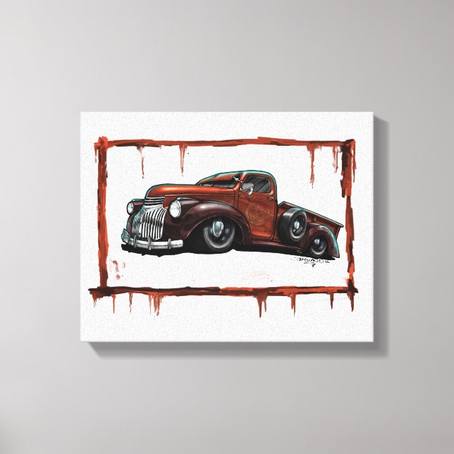1946 Chevrolet Pickup Truck Canvas Print (Front)