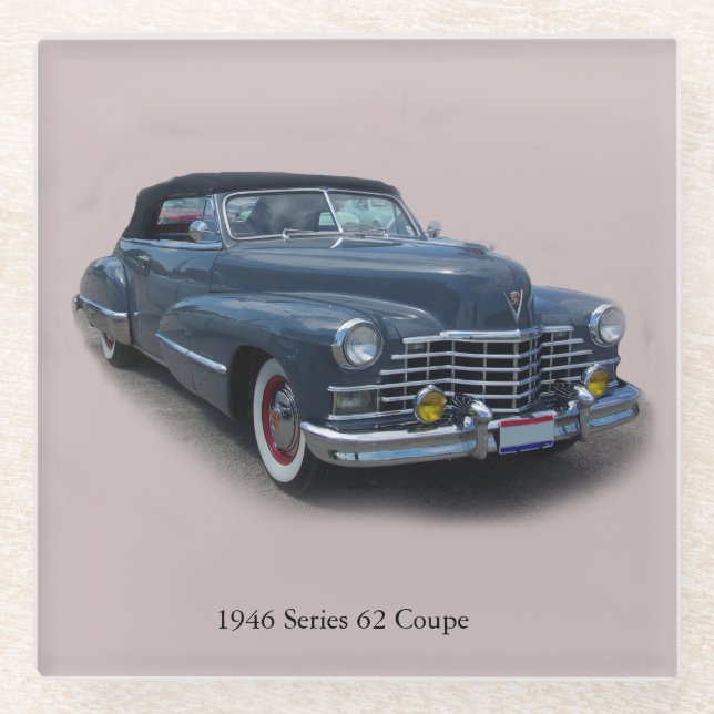 1946 Series 62 Coupe glass coaster (Front)
