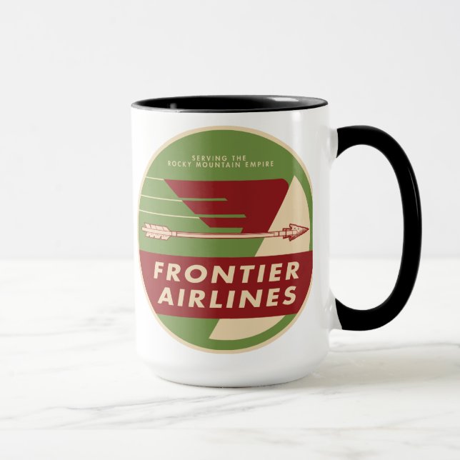 1946 Vintage Frontier Airlines Logo Mug (Right)