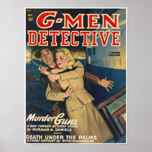 1948 G-MEN PULP MAGAZINE POSTER